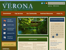 Tablet Screenshot of ci.verona.wi.us